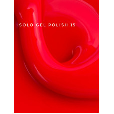 TOUCH Solo Gel Polish 15 – jednofazowy lakier hybrydowy 3w1, soczysty róż z nutą czerwieni, 9 ml